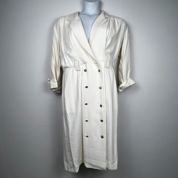Vintage Studio 1 New York Made in USA Cream Size 14 Women's Jacket - Picture 1 of 10